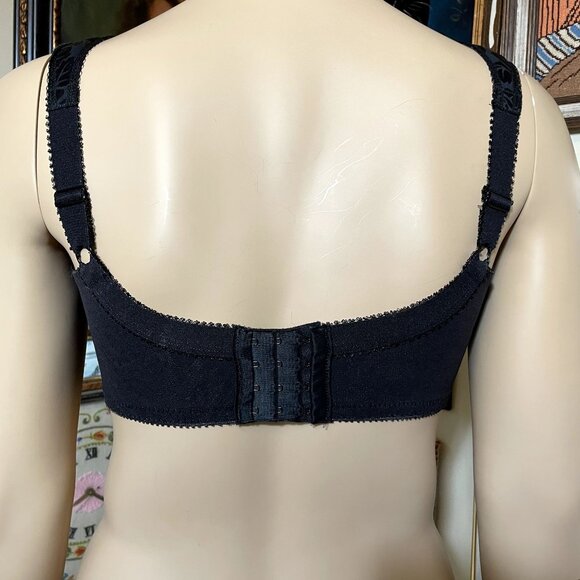 Playtex 18 Hour Original Comfort Strap Wirefree Bra Black Size 38DDD - Picture 3 of 5